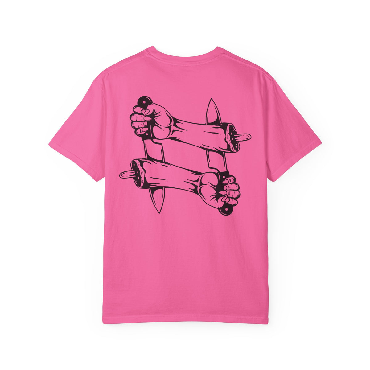 Crossed intentions T-Shirt — Graphic Back Print with Small Chest Logo