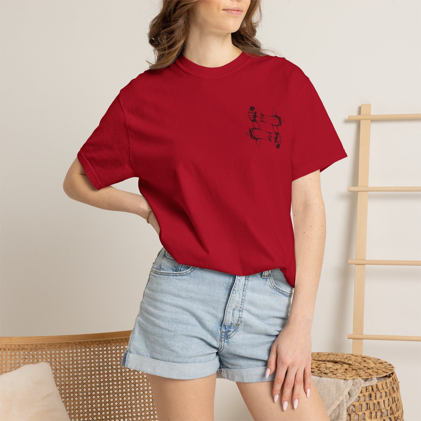 Crossed intentions T-Shirt — Graphic Back Print with Small Chest Logo