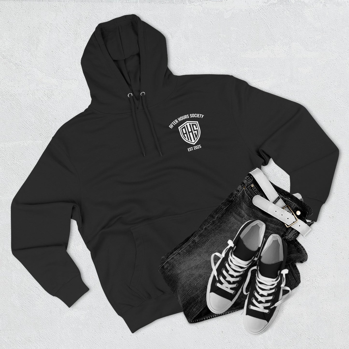 Hoodie - Athletic Shield Logo Fleece Pullover (AHS Monogram)