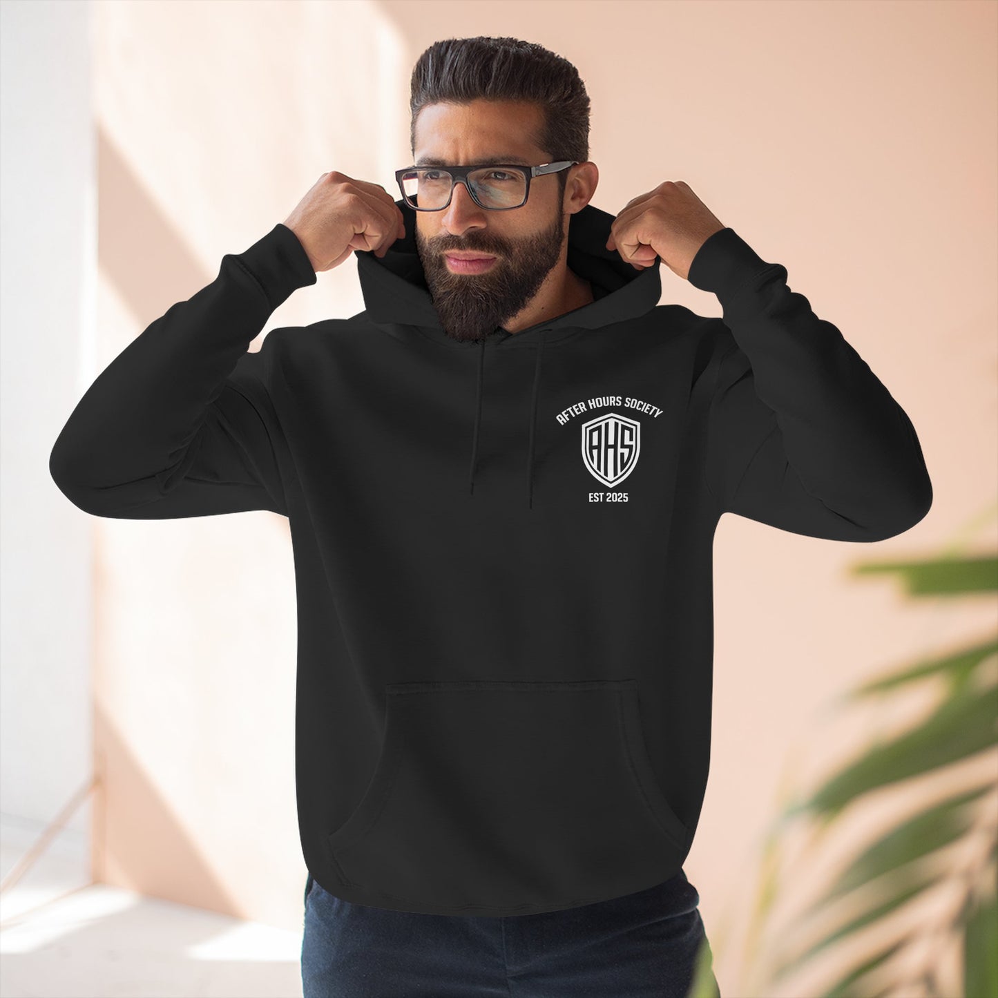 Hoodie - Athletic Shield Logo Fleece Pullover (AHS Monogram)