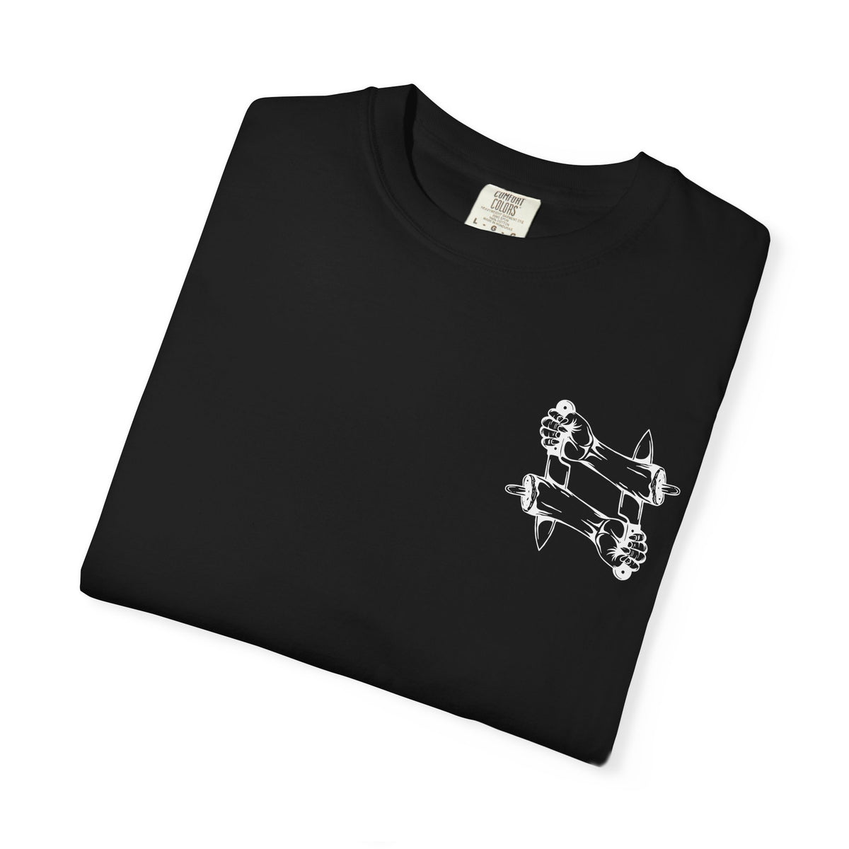 Crossed intentions T-Shirt — Graphic Back Print with Small Chest Logo