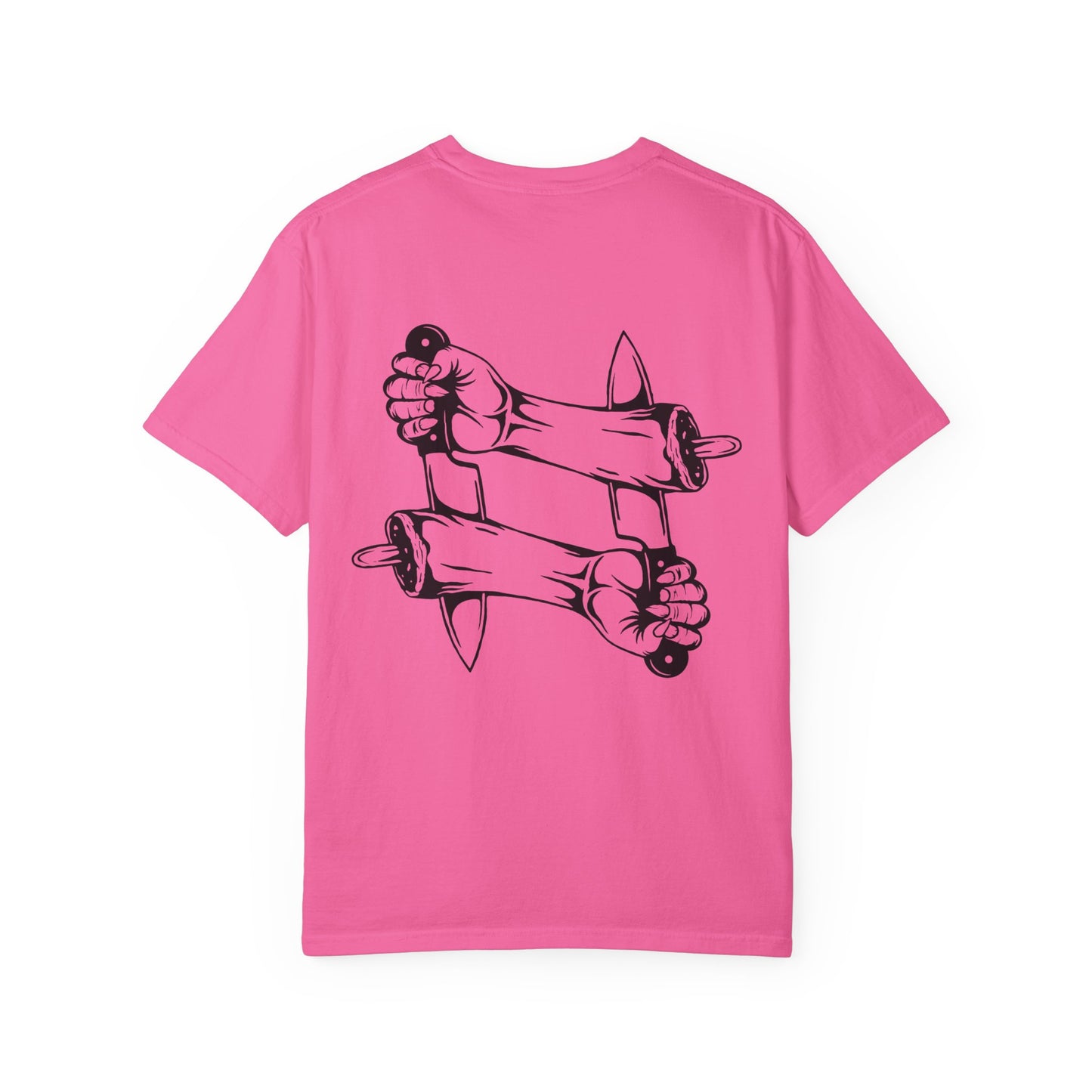 Crossed intentions T-Shirt — Graphic Back Print with Small Chest Logo