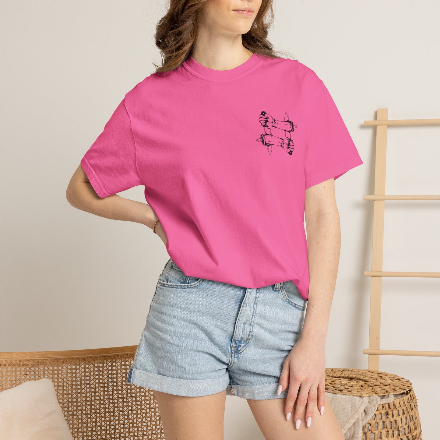 Crossed intentions T-Shirt — Graphic Back Print with Small Chest Logo