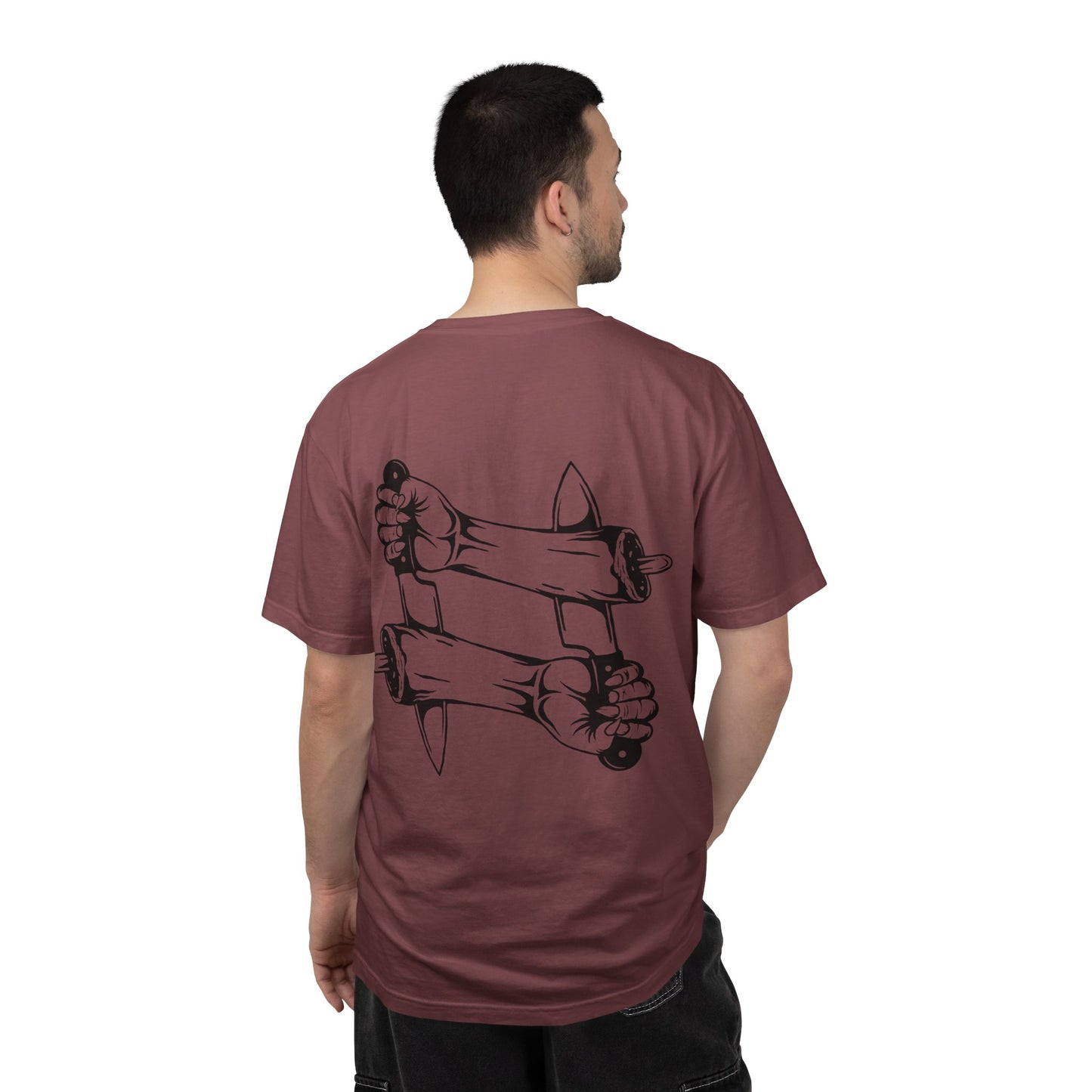 Crossed intentions T-Shirt — Graphic Back Print with Small Chest Logo