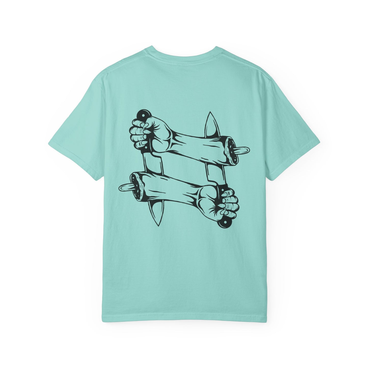 Crossed intentions T-Shirt — Graphic Back Print with Small Chest Logo