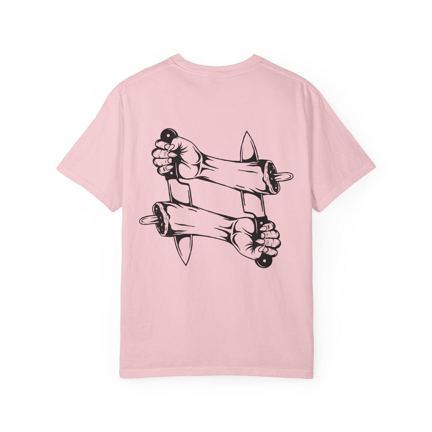 Crossed intentions T-Shirt — Graphic Back Print with Small Chest Logo