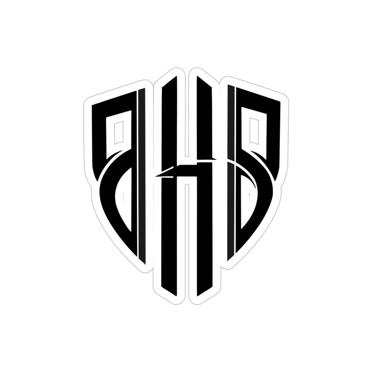 AHS Monogram Die-Cut Outdoor Sticker — Transparent Waterproof Car Decal