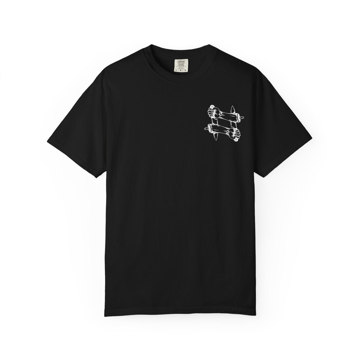 Crossed intentions T-Shirt — Graphic Back Print with Small Chest Logo