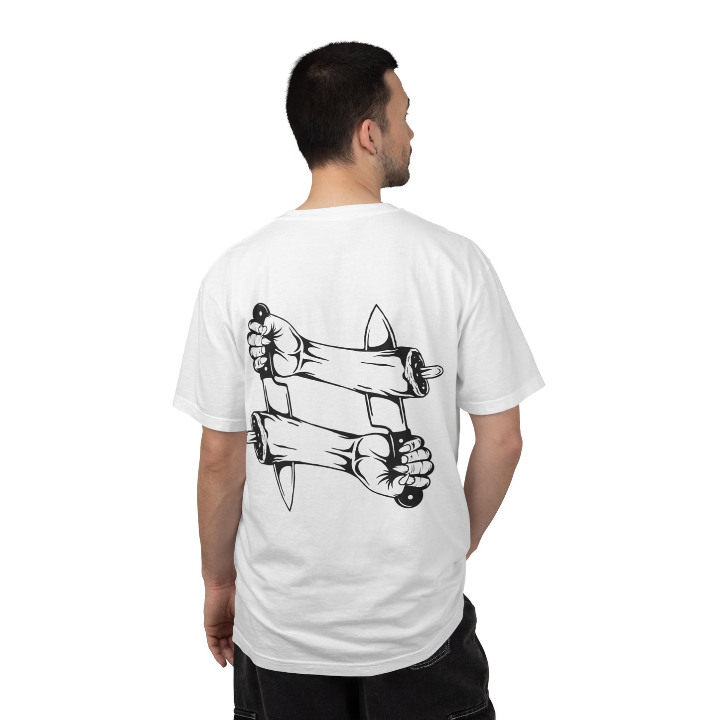 Crossed intentions T-Shirt — Graphic Back Print with Small Chest Logo