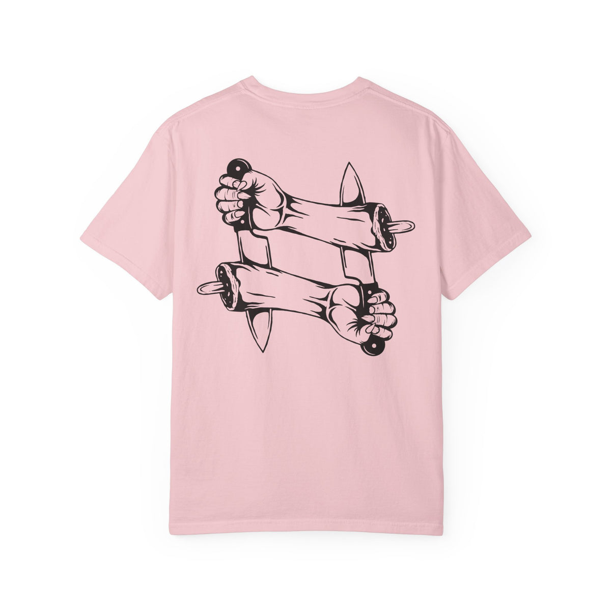 Crossed intentions T-Shirt — Graphic Back Print with Small Chest Logo