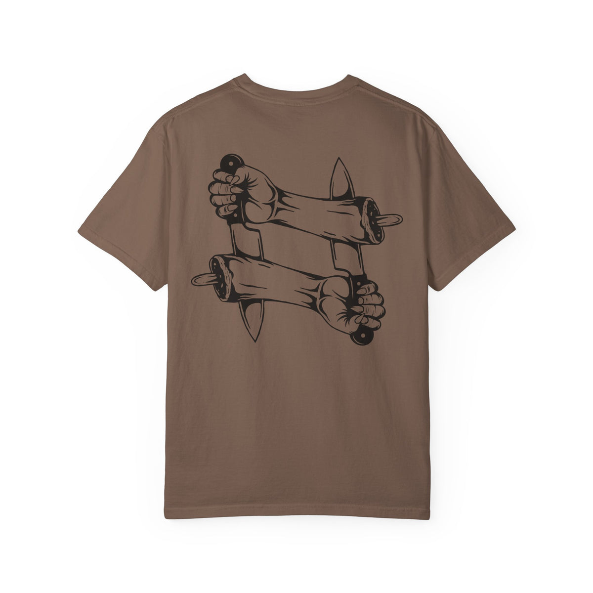 Crossed intentions T-Shirt — Graphic Back Print with Small Chest Logo