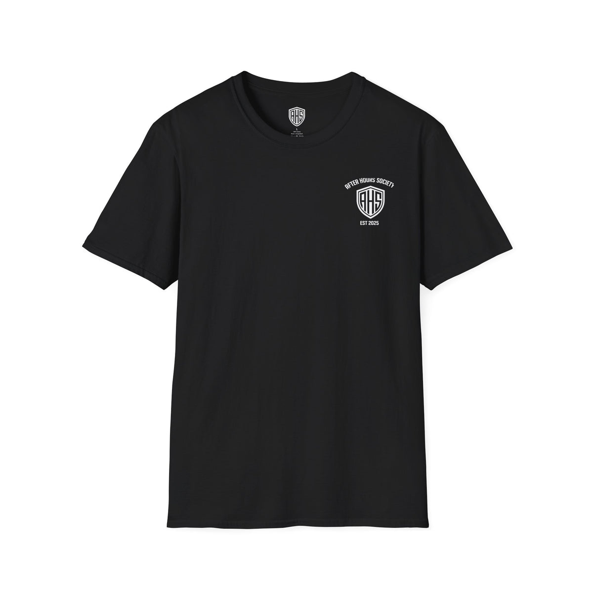 Retro Shield Logo T-Shirt — Est. 2025 Minimal Chest Emblem